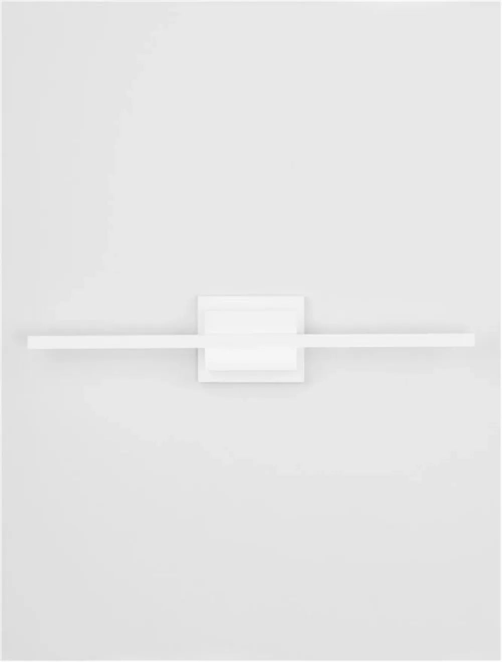 Aplica de perete structura din Aluminiu Alb si abajur din Acrilic  H11.8xL60.5cm IP20 12.5W 750lm 3000k AZURE