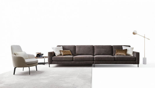 Canapea fixa 4 locuri Russel stil Modern L380cm