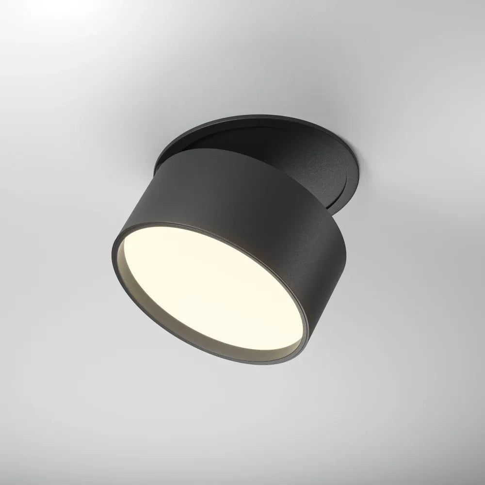 Spot incastrat din Aluminiu Negru H6.6xD8.5cm 12W 640lm 2200-4000k Onda