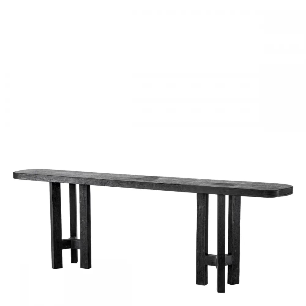 Consola din Lemn de meranti Negru L230xH74.5cm Libertine Eichholtz