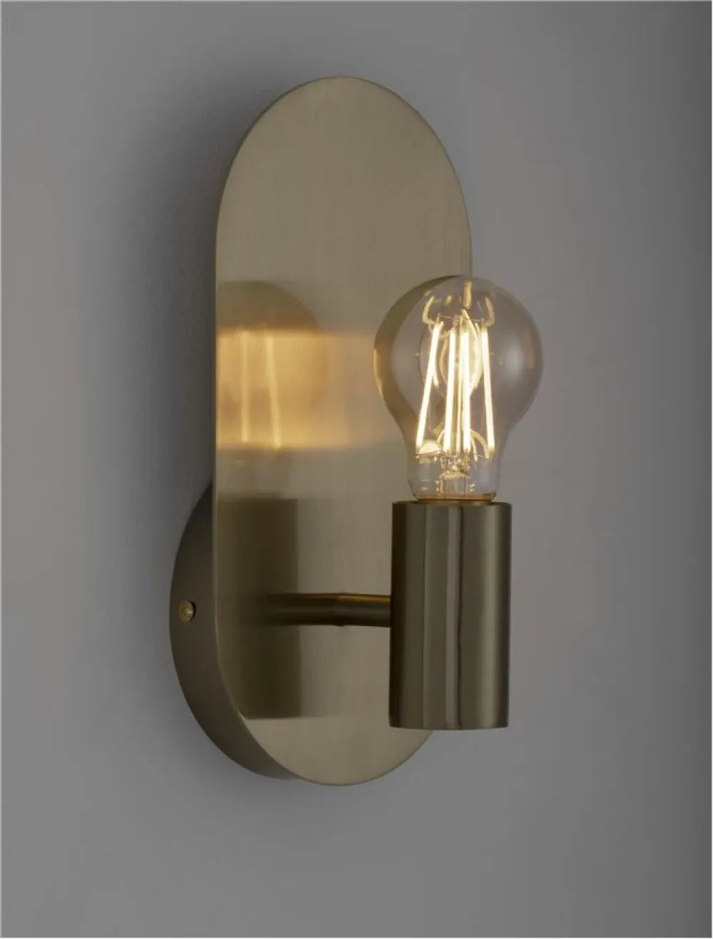 Aplica de perete din Metal Auriu H25xL12.5cm IP20 ROYAL