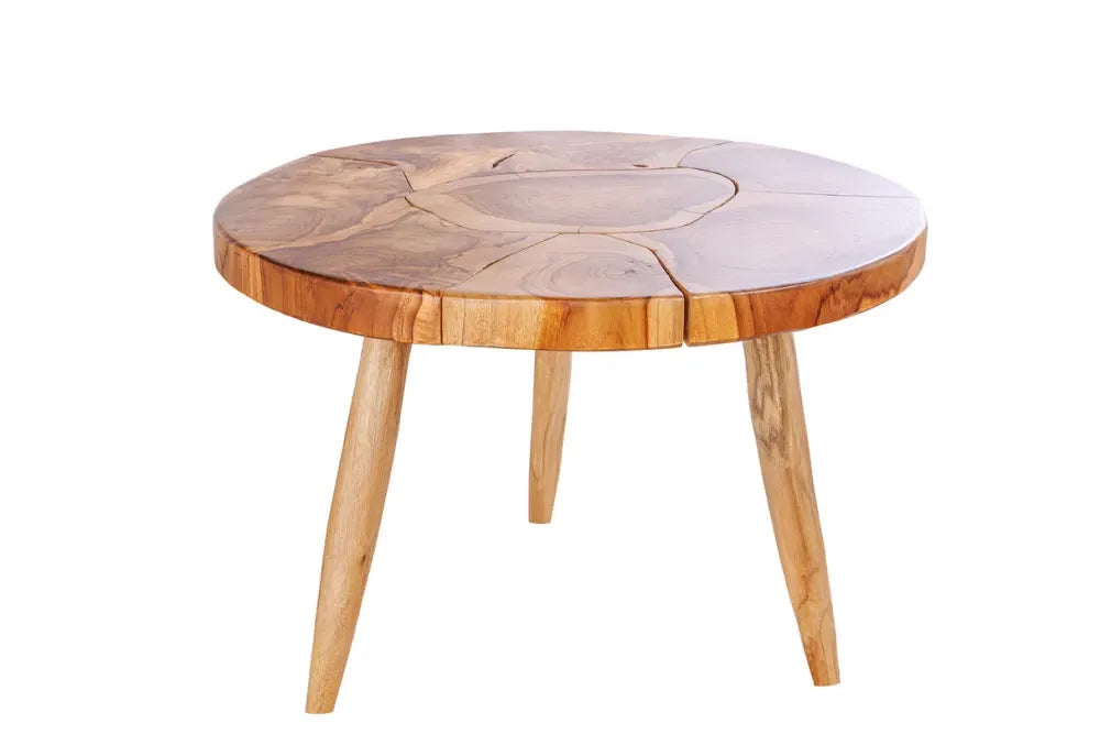 Masuta de cafea din Lemn de tec Maro L60xH40cm Mosaik