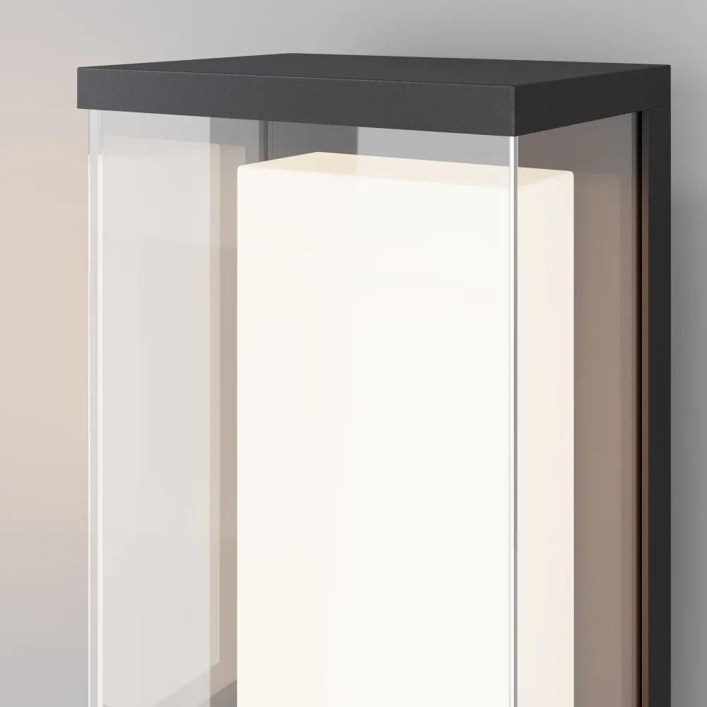 Aplica perete din Aluminiu Negru H26.5xL15.2cm Baker Street