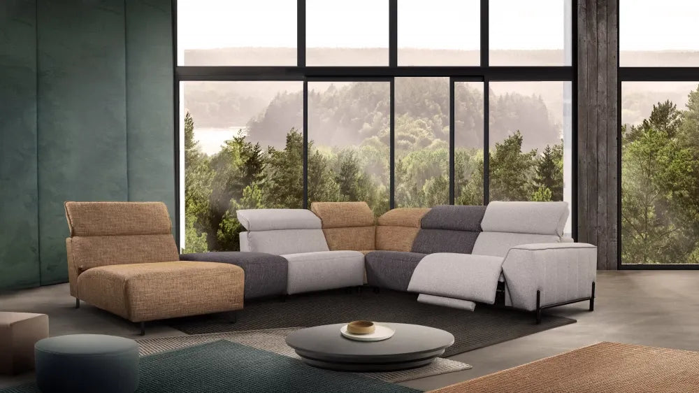 Coltar modulara cu recliner 387cm Calis