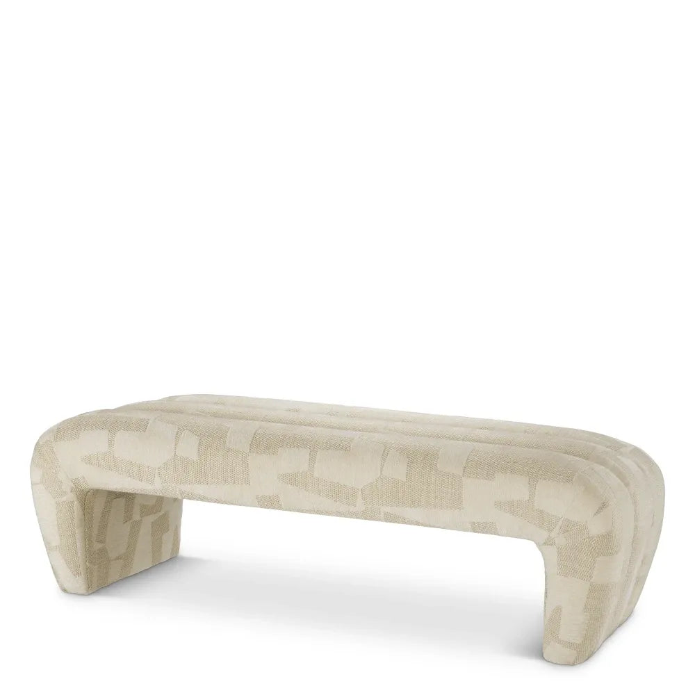 Bancheta tapitat cu Stofa Bej L144xA60xH43cm Eastborne Eichholtz