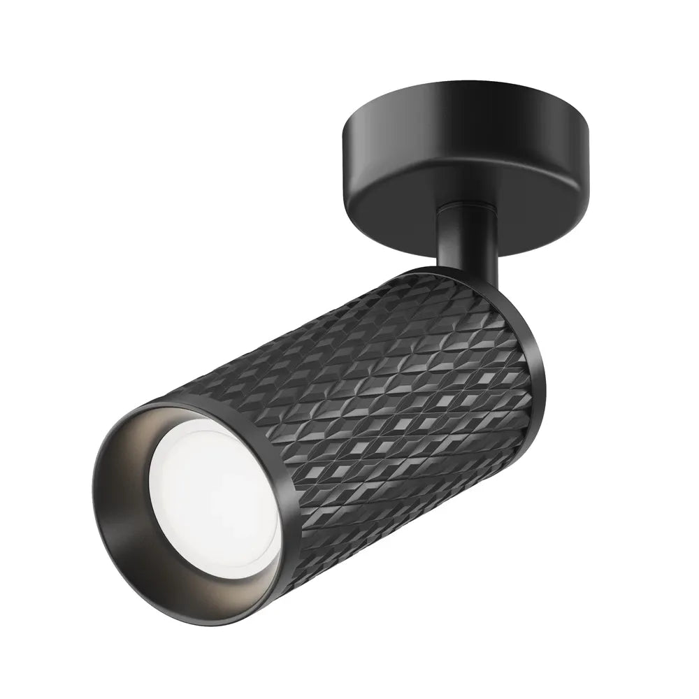 Spot aplicabil din Aluminiu Negru H19.5xL13cm IP 20 GU10 50W Focus Design