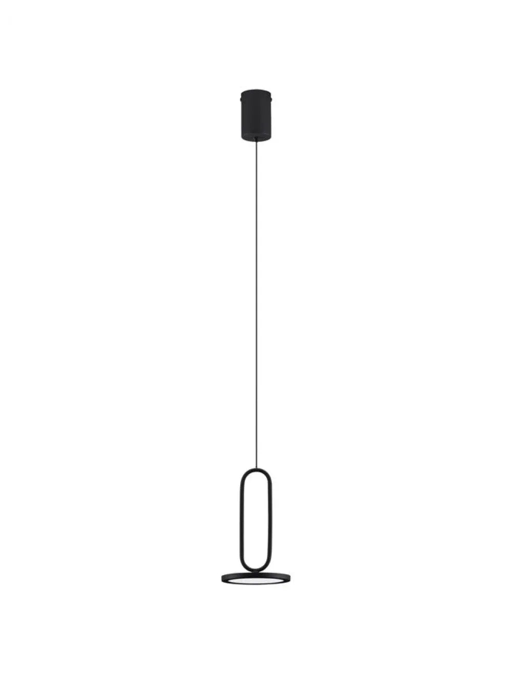 Pendul din Aluminiu Negru H180xL13cm IP20 8W 560lm 3000k GEA