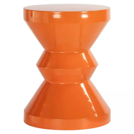 Masuta laterala Rotunda din Metal Portocaliu D35xH46cm Diablo Richmond Interiors