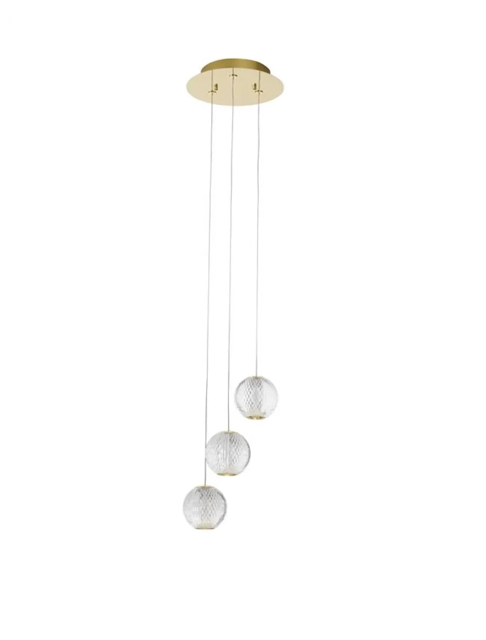Candelabru structura din Aluminiu Auriu si abajur din Acrilic Transparent H120xL22cm IP20 16W 665lm 3200k BRILLANTE