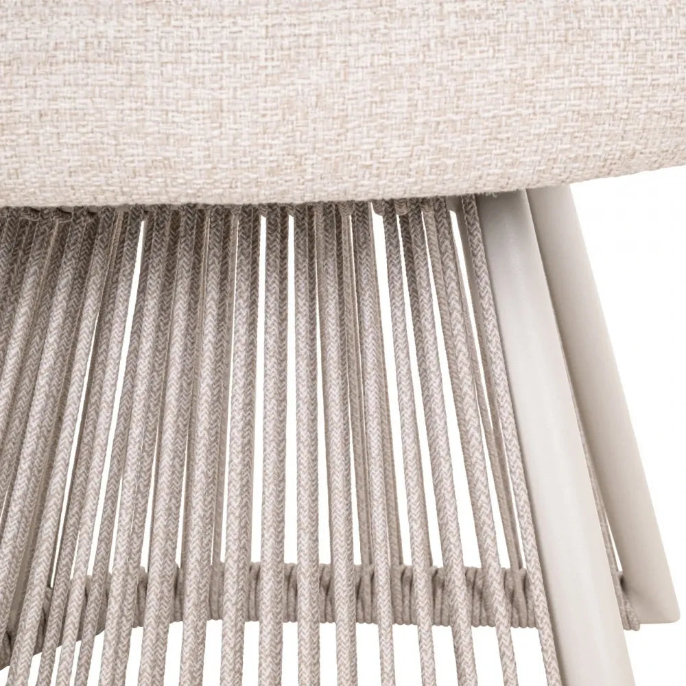 Scaun de exterior din Stofa Bej si Metal Bej L58xH81.5cm Nuba Richmond interiors