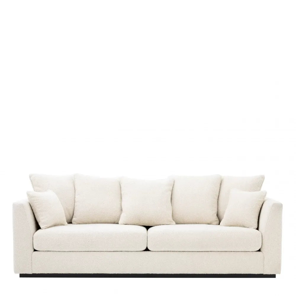 Canapea fixa tapitata cu Stofa Boucle Crem L255cm Taylor Eichholtz