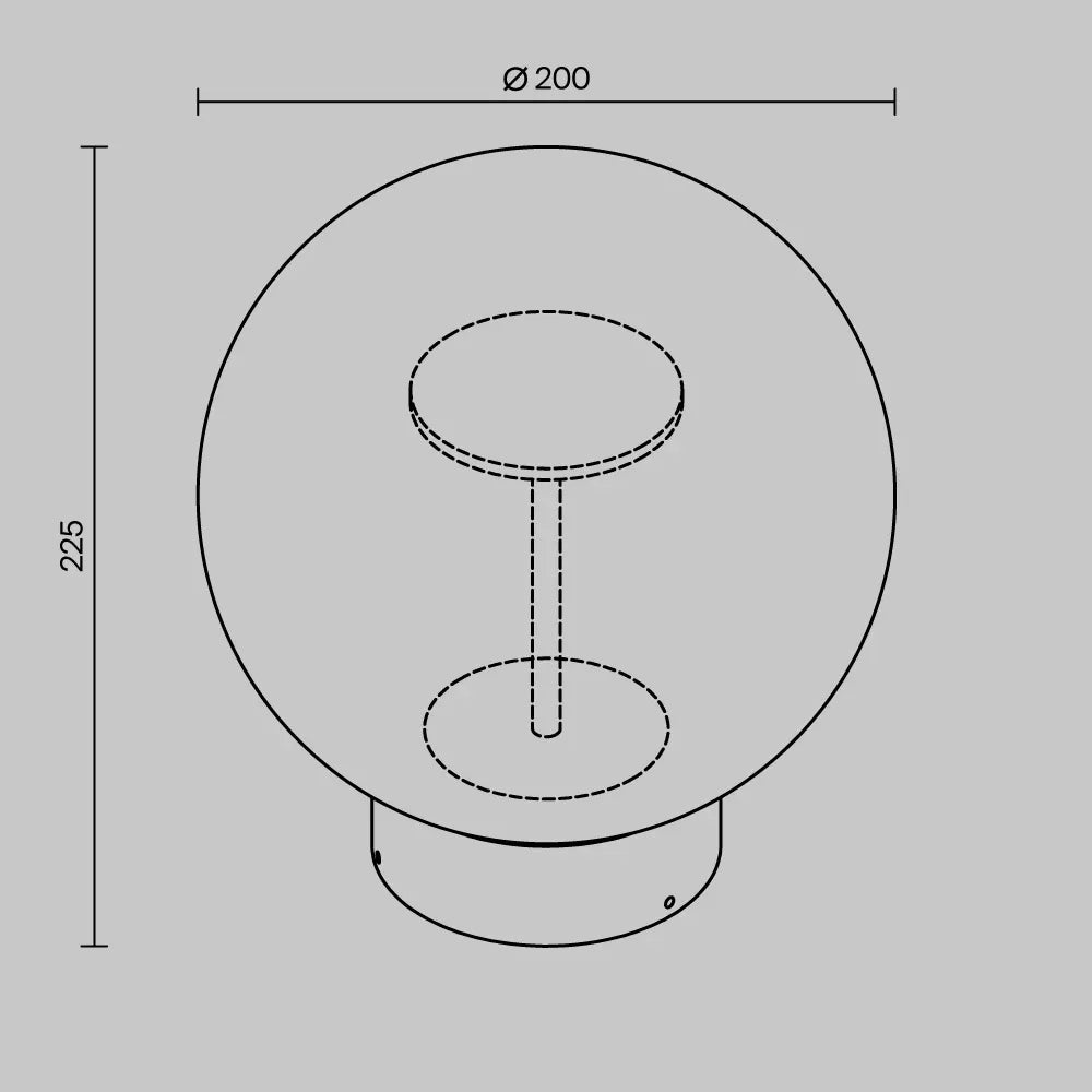 Aplica de perete exterior din Aluminiu Maro H22.5xD20cm Velora