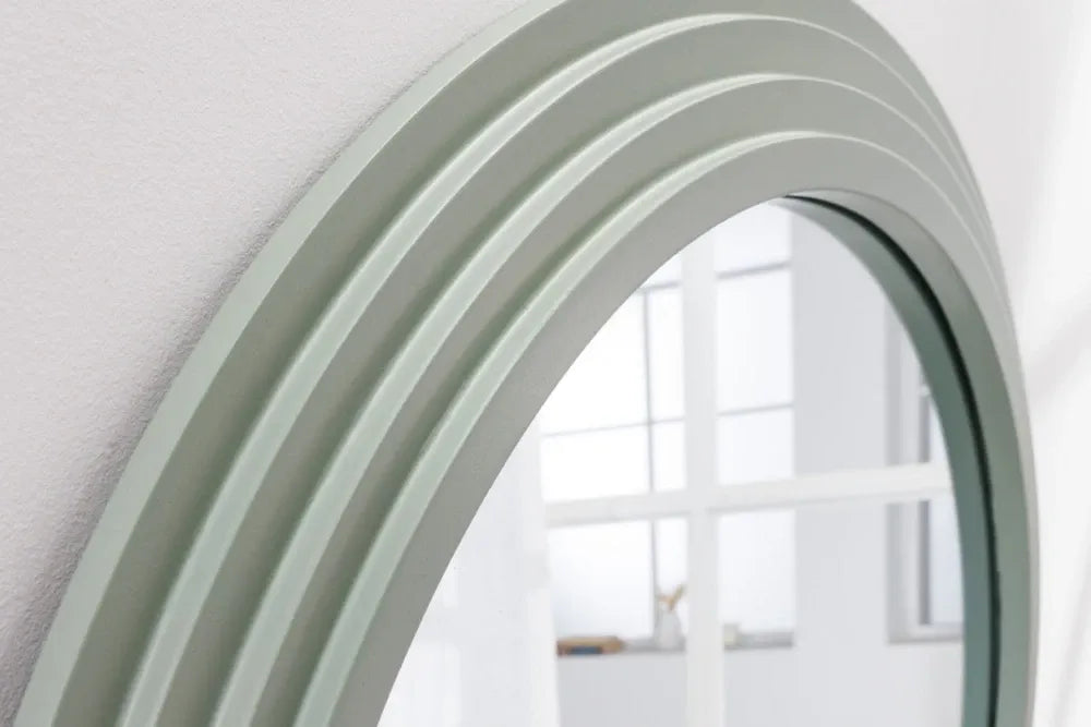Oglinda cu rama din Poliuretan/MDF Verde H160xL80cm Wave