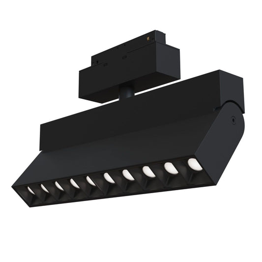 Spot Dreptunghiular pentru sina magnetica din Aluminiu Negru Points L27xH17cm 1350lm