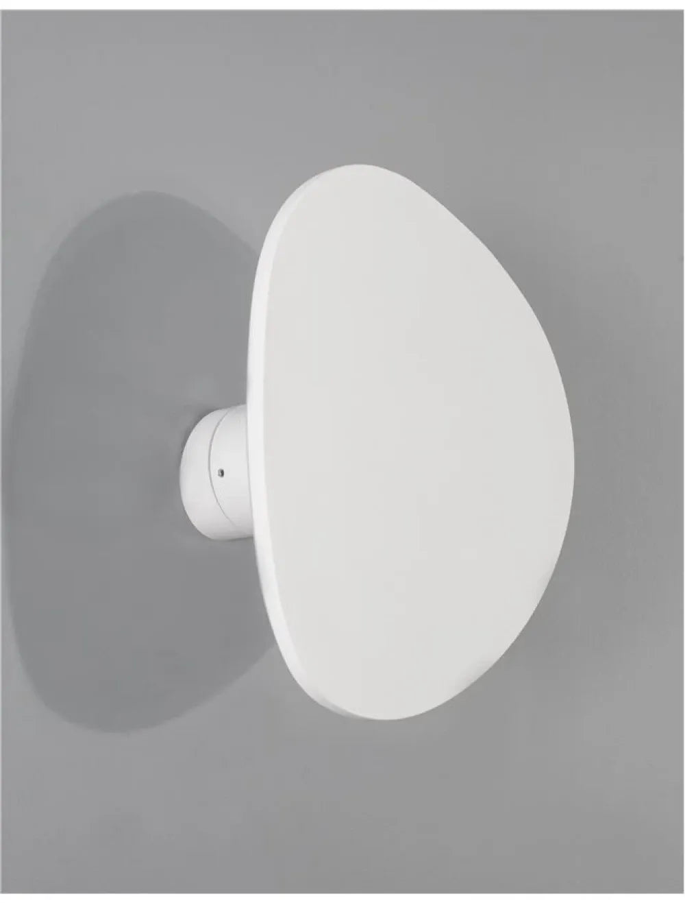Aplica de perete structura din Aluminiu Alb si abajur din Gips Alb H22xL20.5cm IP20 12W 1121lm 3000k CRONUS
