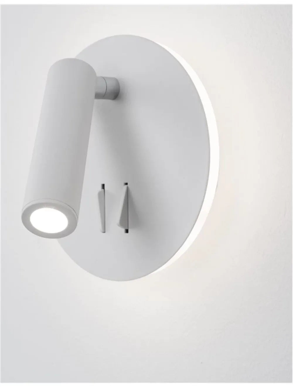 Aplica de perete structura din Aluminiu Alb si abajur din Aluminiu  H14xL14cm IP20 9W 780lm 3000k PENOR