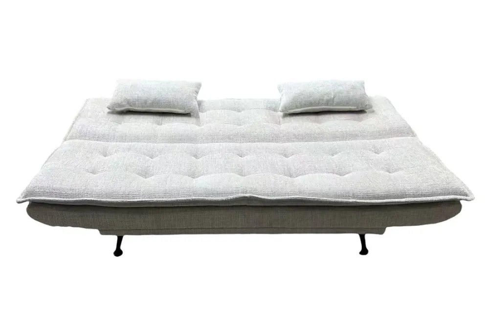 Canapea cu functie pat tapitata cu Chenille Bej L195cm Jazz