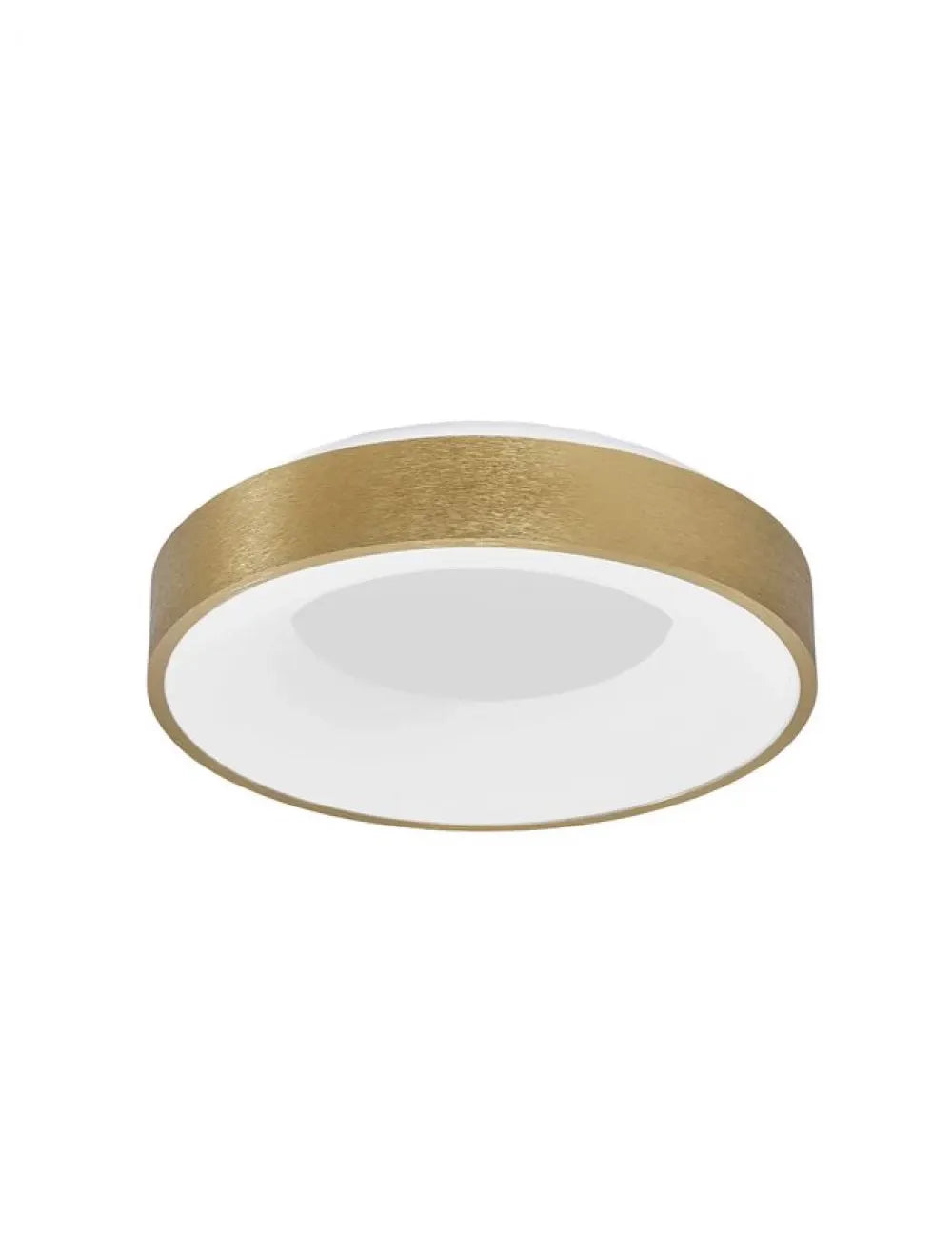 Plafoniera structura din Aluminiu Auriu si abajur din Acrilic Alb H9xL38cm IP20 30W 1845lm 3000k RANDO THIN