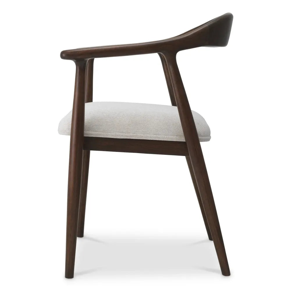 Scaun tapitat cu Stofa Crem L53xA55xH78cm Beale Eichholtz
