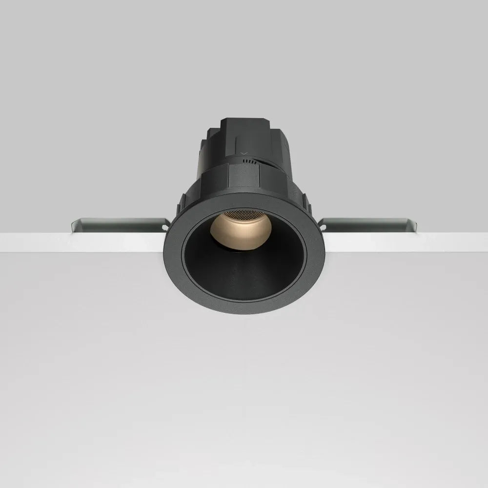 Spot incastrat din Aluminiu/plastic Negru H7xD6.2cm 7W 390lm 3000k Wise