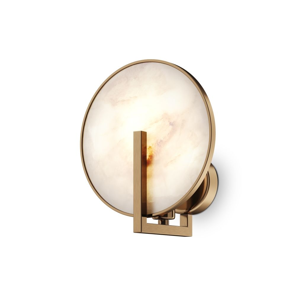 Aplica de perete Metal Auriu D19xH21cm Marmo