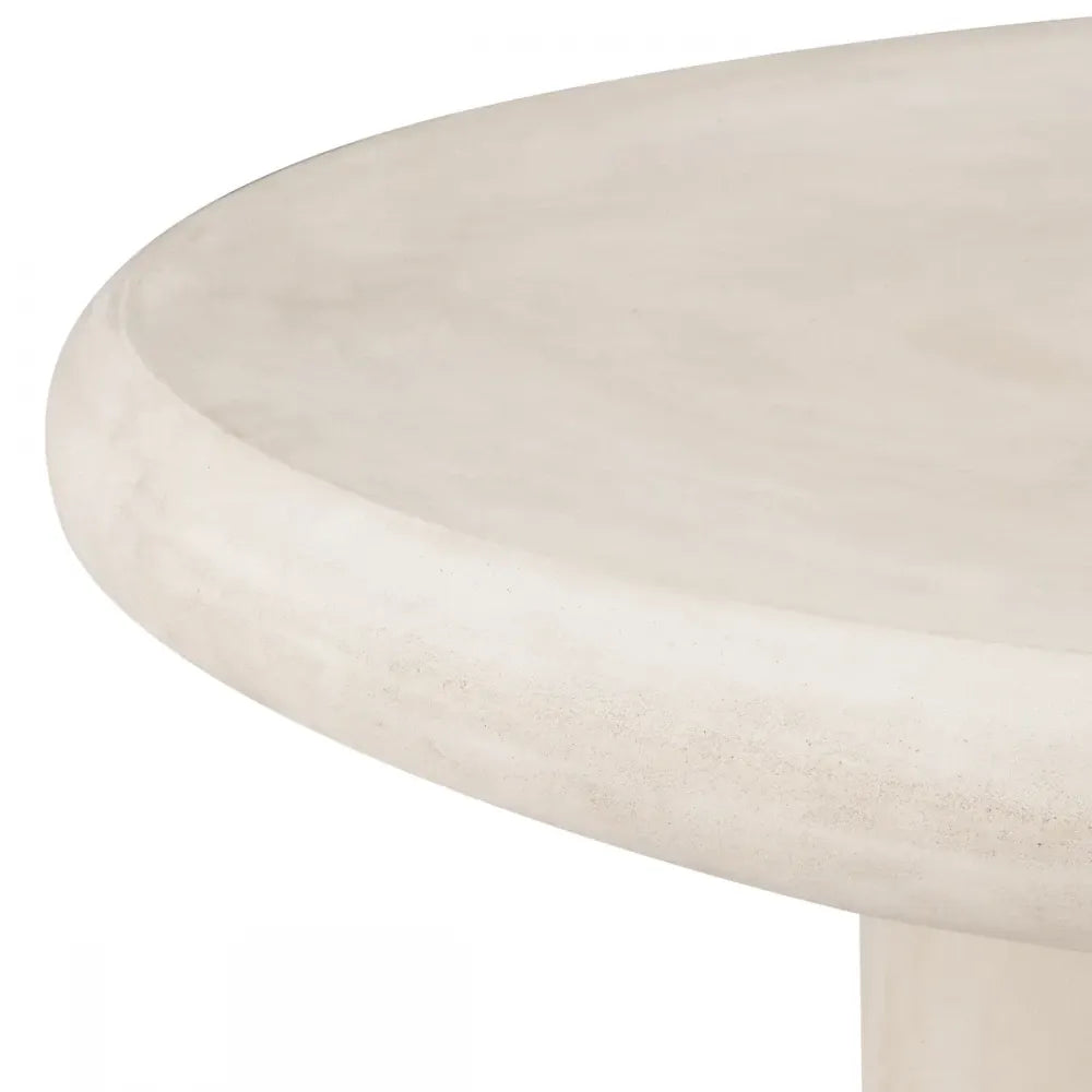 Masuta de cafea pentru exterior din Beton armat cu fibra de sticla Crem H31xL181cm Erato Eichholtz