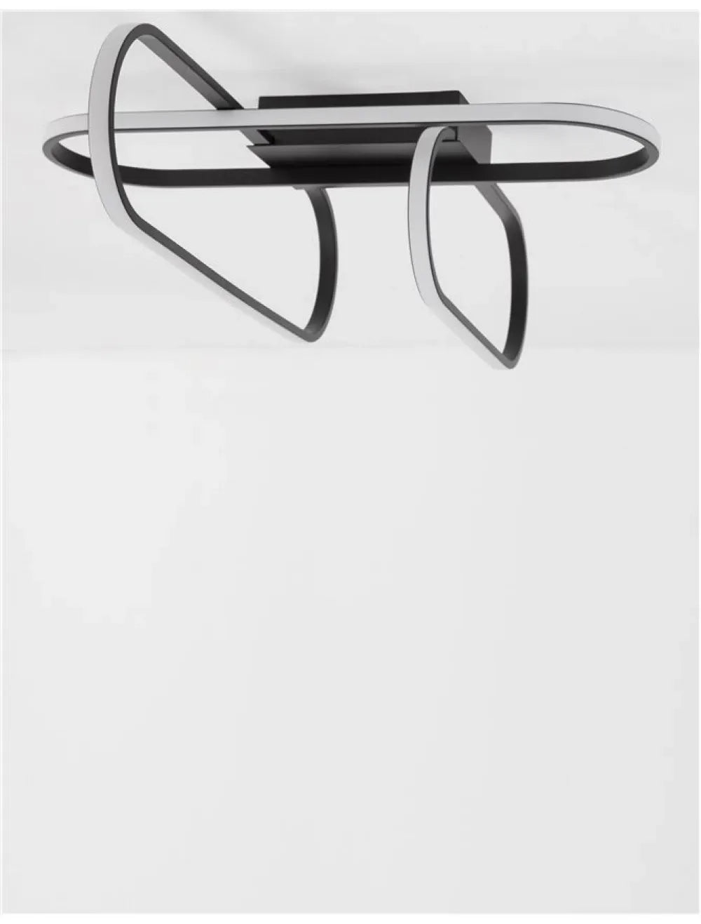 Plafoniera structura din Aluminiu Auriu si abajur din Acrilic Alb H20xL66.5cm IP20 41W 3307lm 3000k ARTE