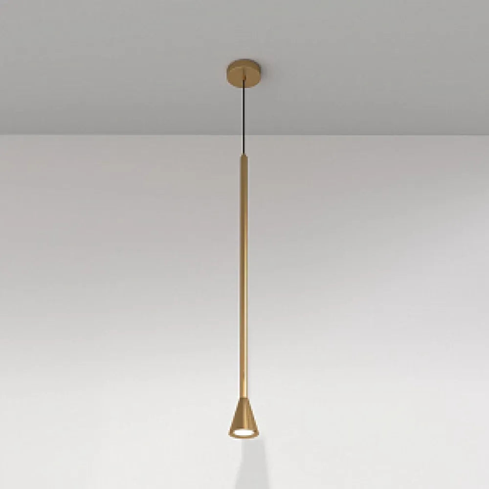 Pendul din Metal Auriu H180xD7.5cm IP 20 GU10 40W Arrow