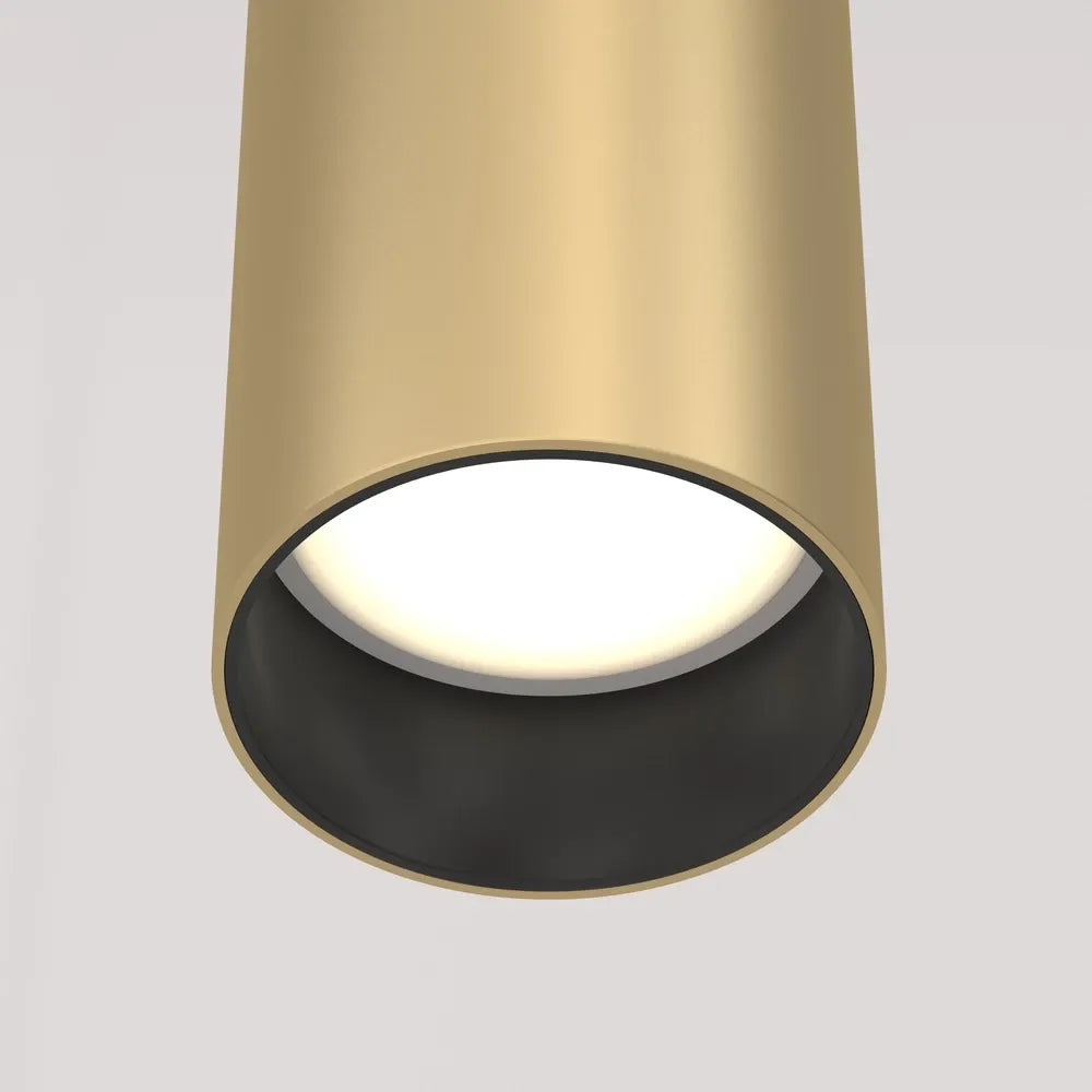Pendul din Aluminiu Auriu mat H133xD6cm IP 20 GU10 10W Focus