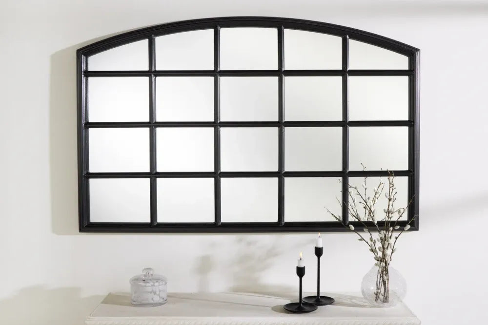 Oglinda cu rama din Lemn Negru H80xL120cm Paris