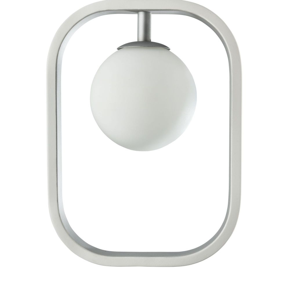 Pendul cu inaltime reglabila din Sticla Alb L18x5xH120cm Avola