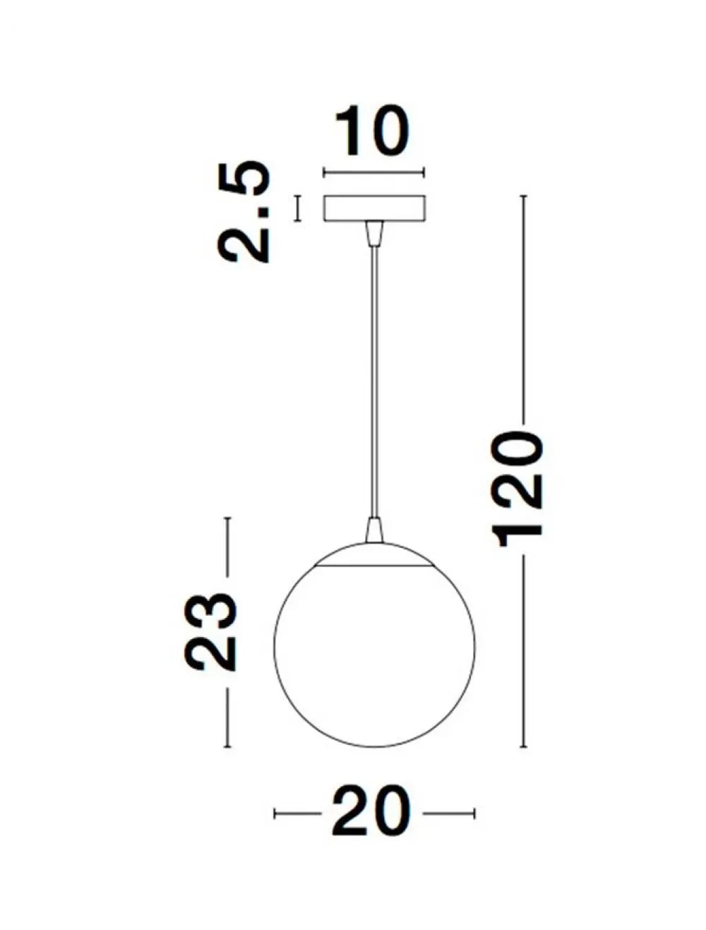 Pendul structura din Aluminiu Argintiu si abajur din Sticla Fumuriu H120xL20cm IP20 LAZIONE