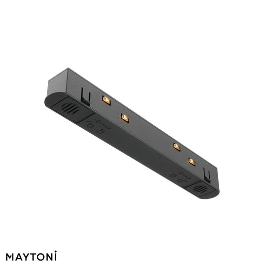 Conector alimentare drept sina magnetica din Plastic Negru L14xH2cm Accessories for tracks Exility