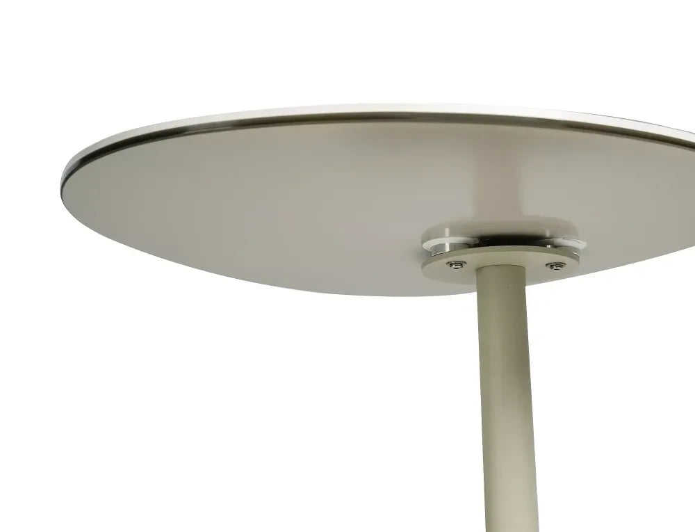 Masuta de cafea din Metal Bej si Sticla securizata+Ceramica Bej mat L58xH46cm Ciao B