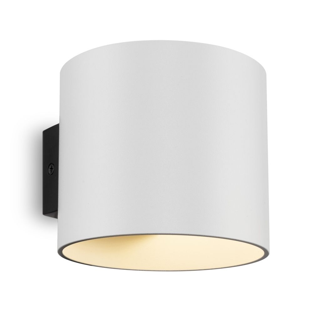 Aplica de perete din Metal Alb D10xH8cm Rond