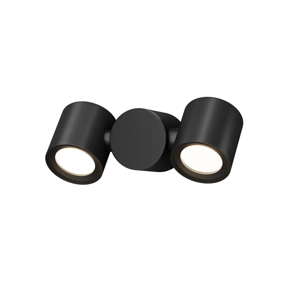 Aplica de perete pentru exterior din Metal Negru cu 2 becuri L21x7xH7cm Wall Street