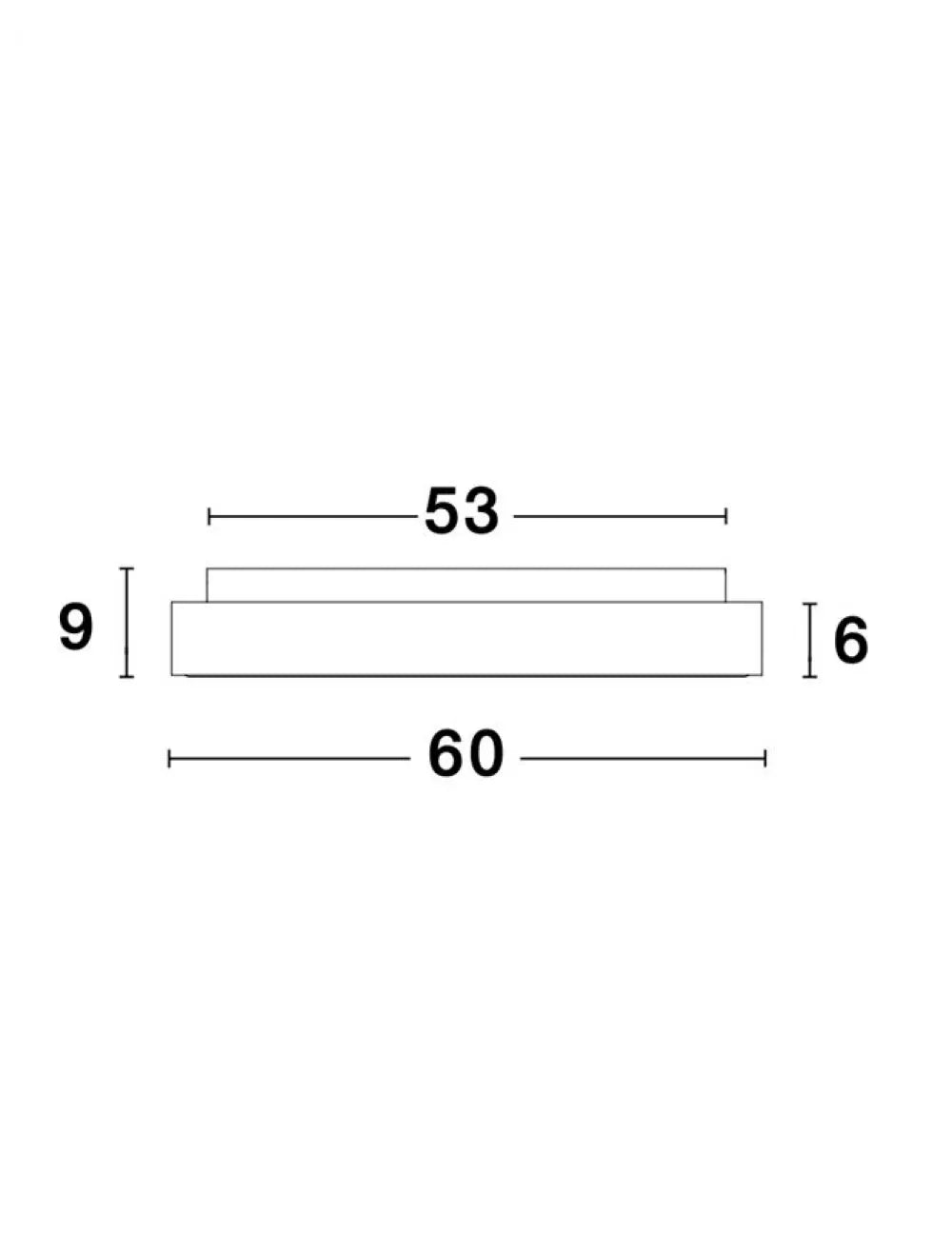 Plafoniera structura din Aluminiu Auriu si abajur din Acrilic Alb H9xL60cm IP20 50W 2864lm 3000k RANDO THIN