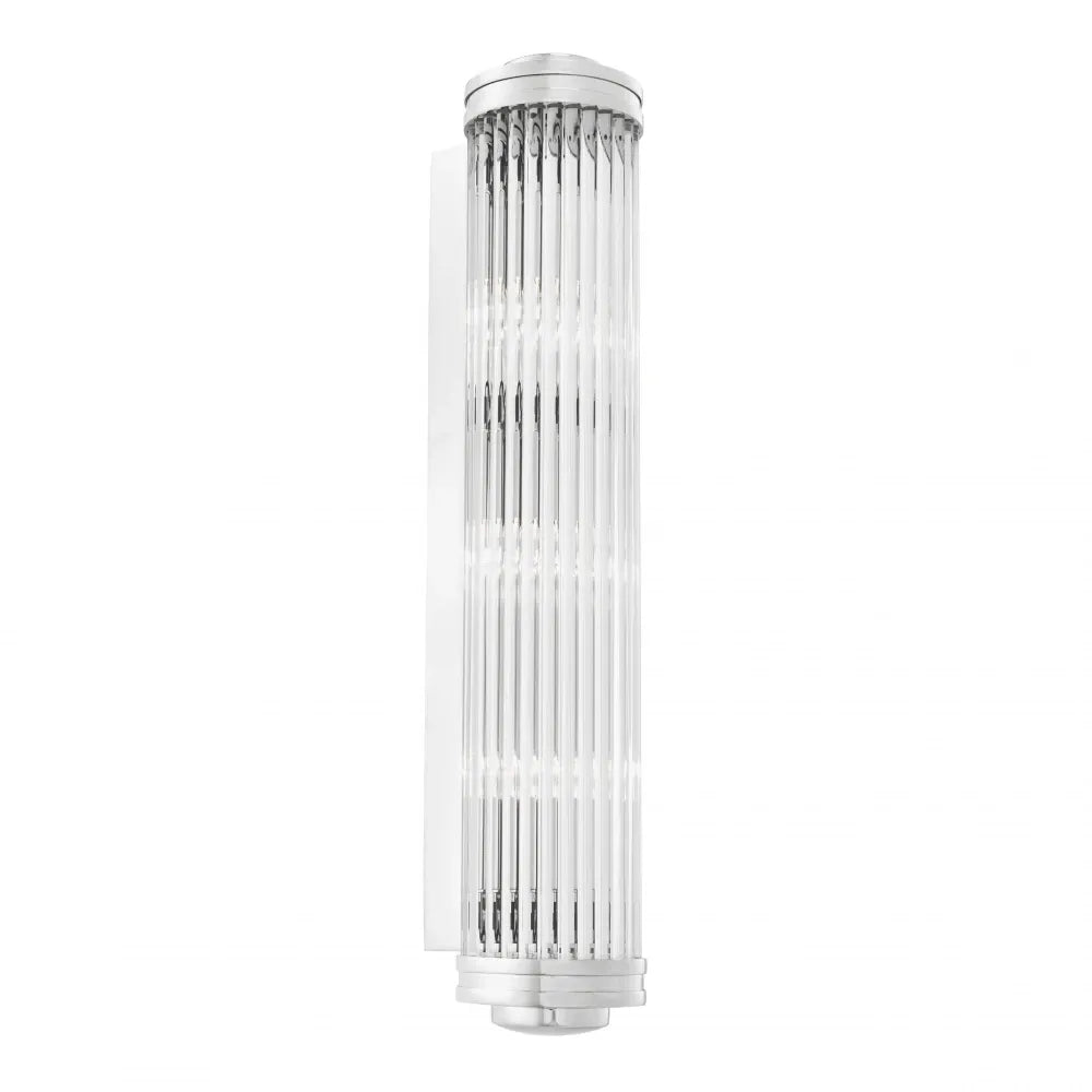 Aplica de perete din Metal Argintiu si Sticla Transparent H60xL11cm Gascogne XL Eichholtz
