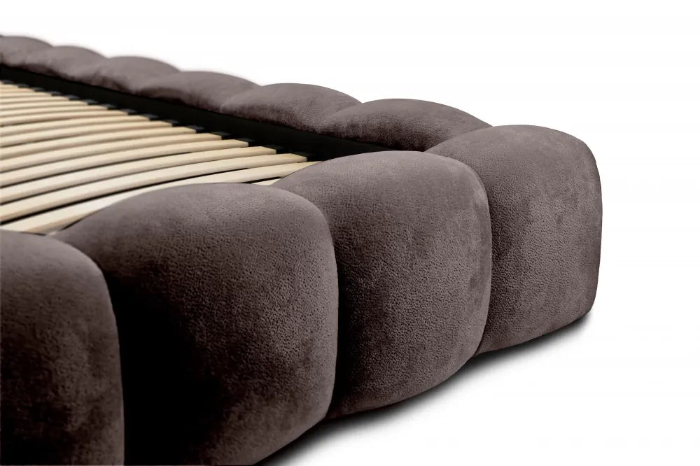 Pat 140x200cm tapitat cu Chenille Gri inchis Boston