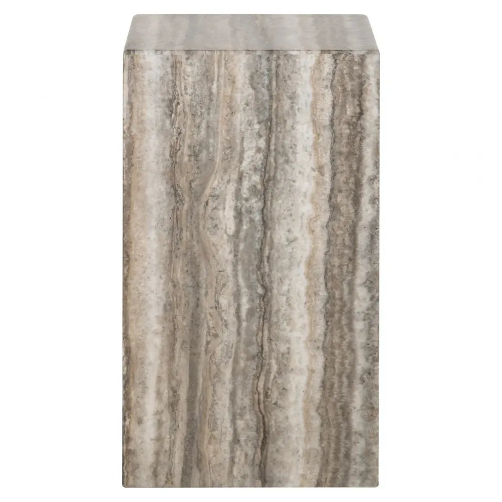 Masuta laterala din Travertin artificial Gri L35xH60cm Dulce Richmond interiors