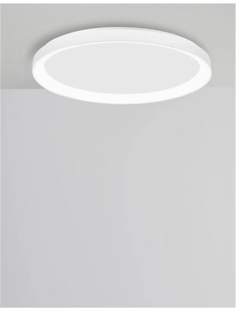 Plafoniera structura din Aluminiu Alb si abajur din Acrilic  H6xL48cm IP20 40W 2554lm 3000k PERTINO