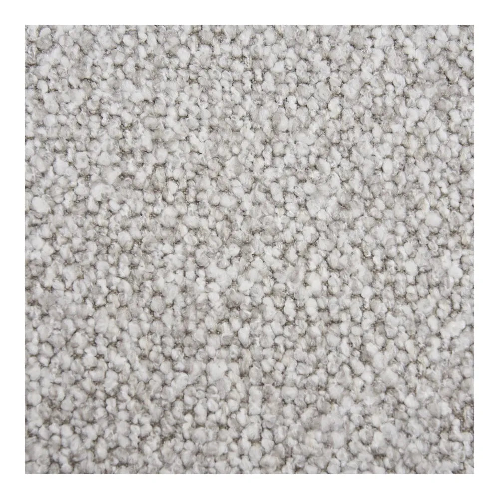 Coltar orientare dreapta cu picioare din Metal Negru tapitat cu Stofa boucle Gri L265xH80cm Salvador