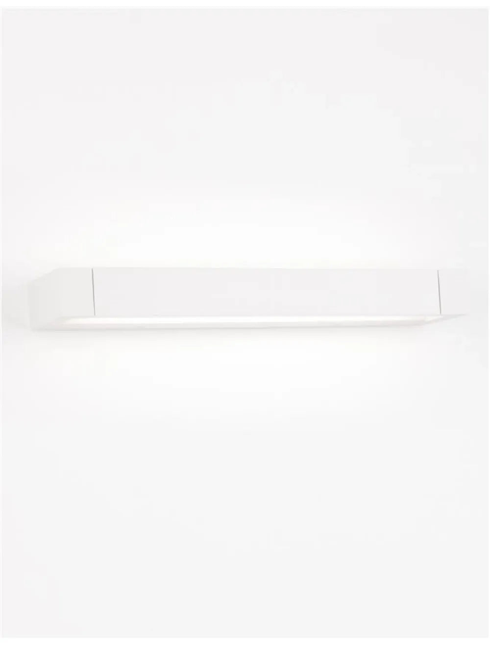 Aplica de perete structura din Aluminiu Alb si abajur din Acrilic  H4.2xL40cm IP20 12W 901lm 3000k LINE