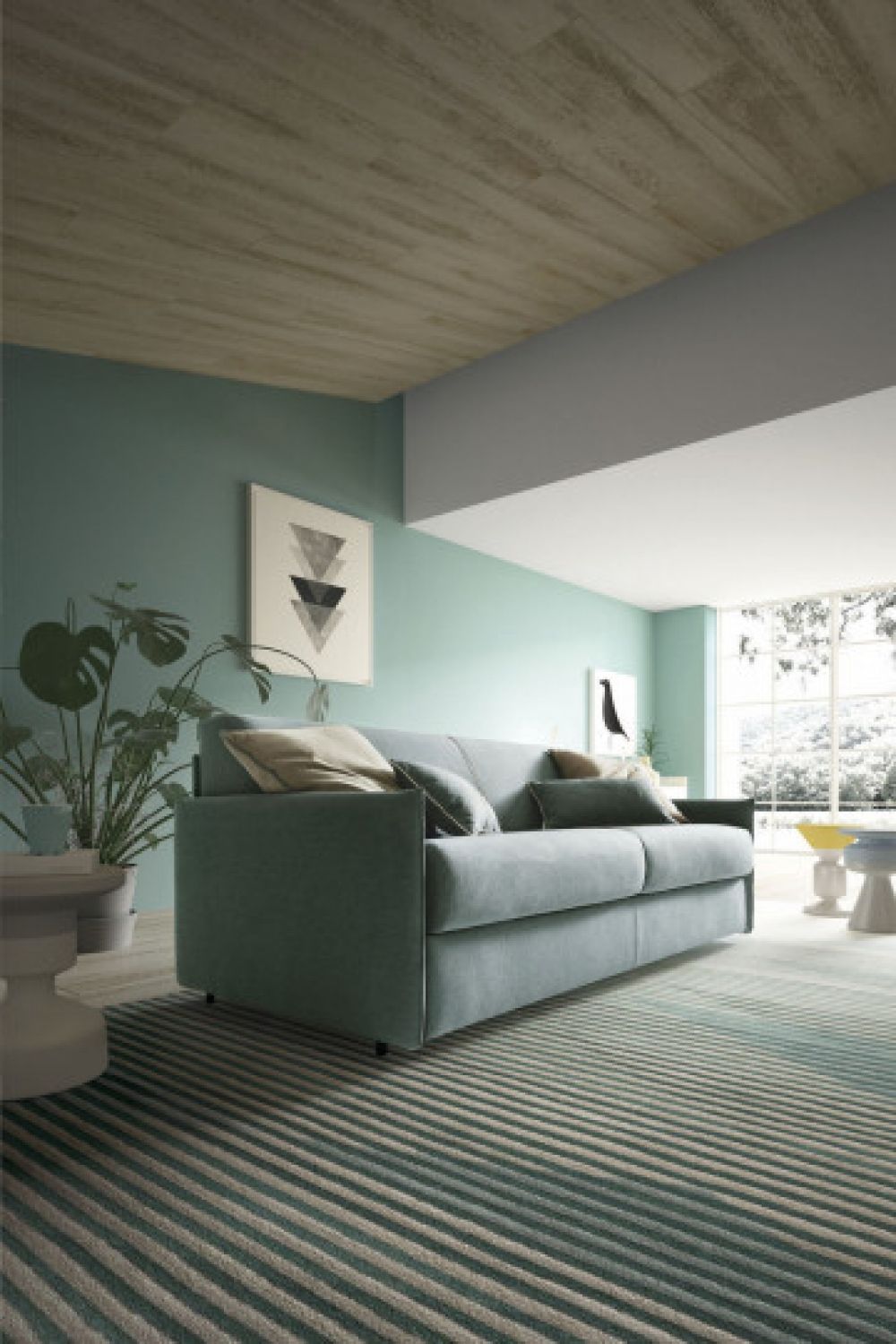 Canapea extensibila cu saltea de 120x199cm 2 locuri Naxos
