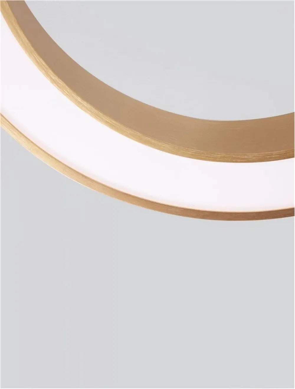 Plafoniera structura din Aluminiu Auriu si abajur din Acrilic Alb H7xL60cm IP20 48W 3730lm 2700-4000k MORBIDO
