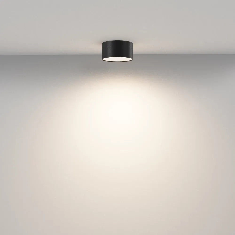 Spot aplicat din Aluminiu Negru H6xD12cm Zon