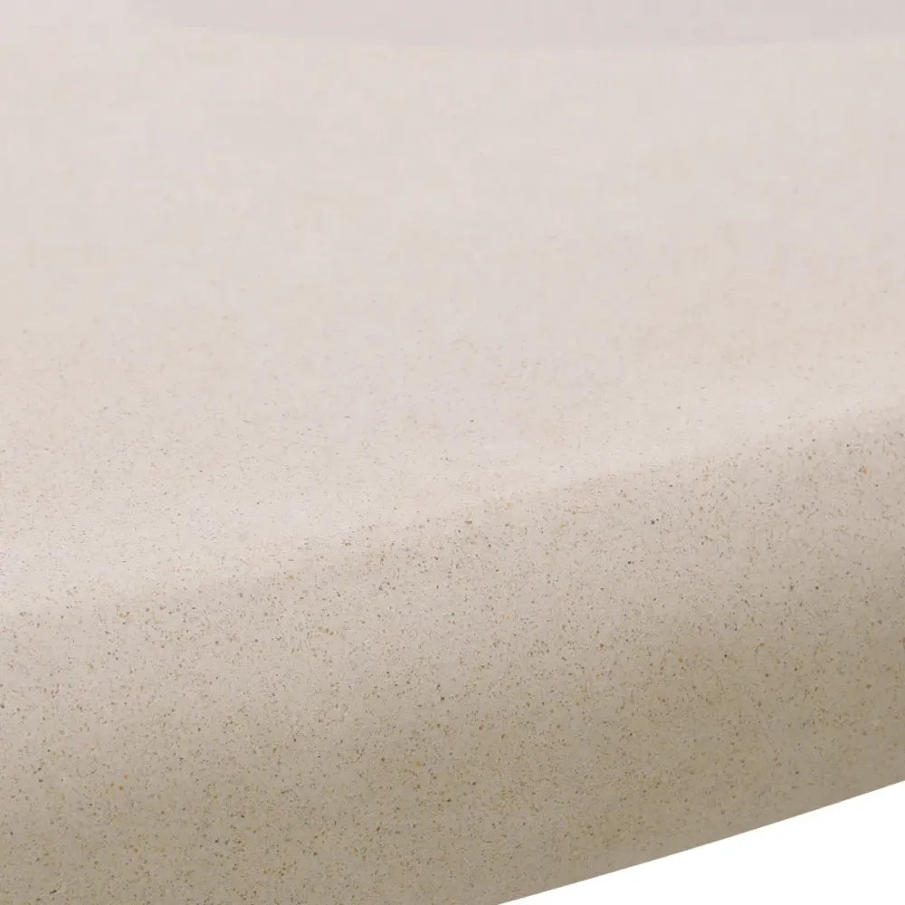 Masuta laterala de exterior din Beton armat cu fibra de sticla Crem H59.5xD70cm Vitalis Eichholtz