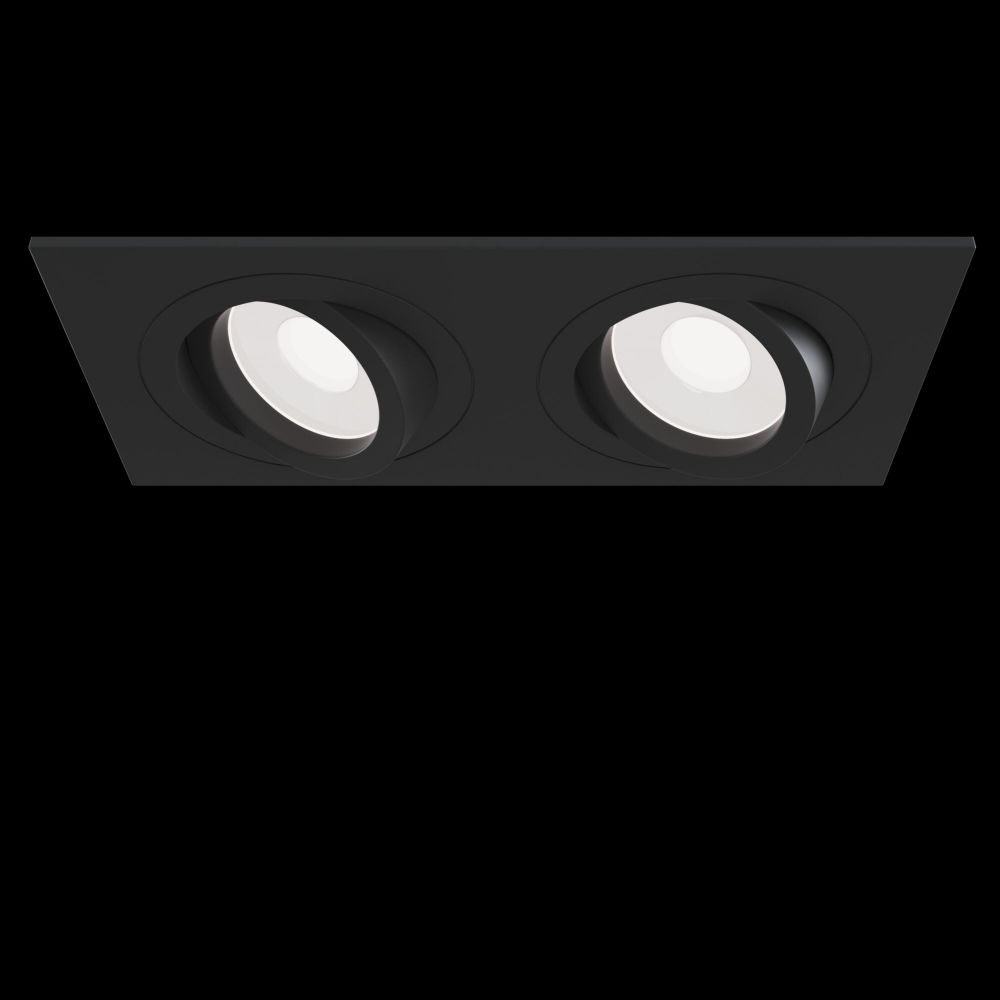 Spot incastra din Aluminiu Negru L18xH7cm Atom