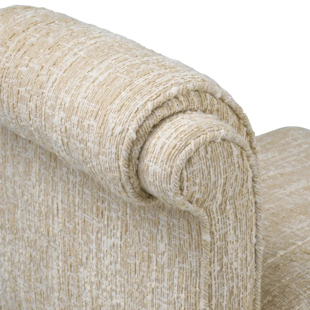 Scaun tapitat cu Stofa boucle Crem L56xA75xH81cm Fairburn Eichholtz