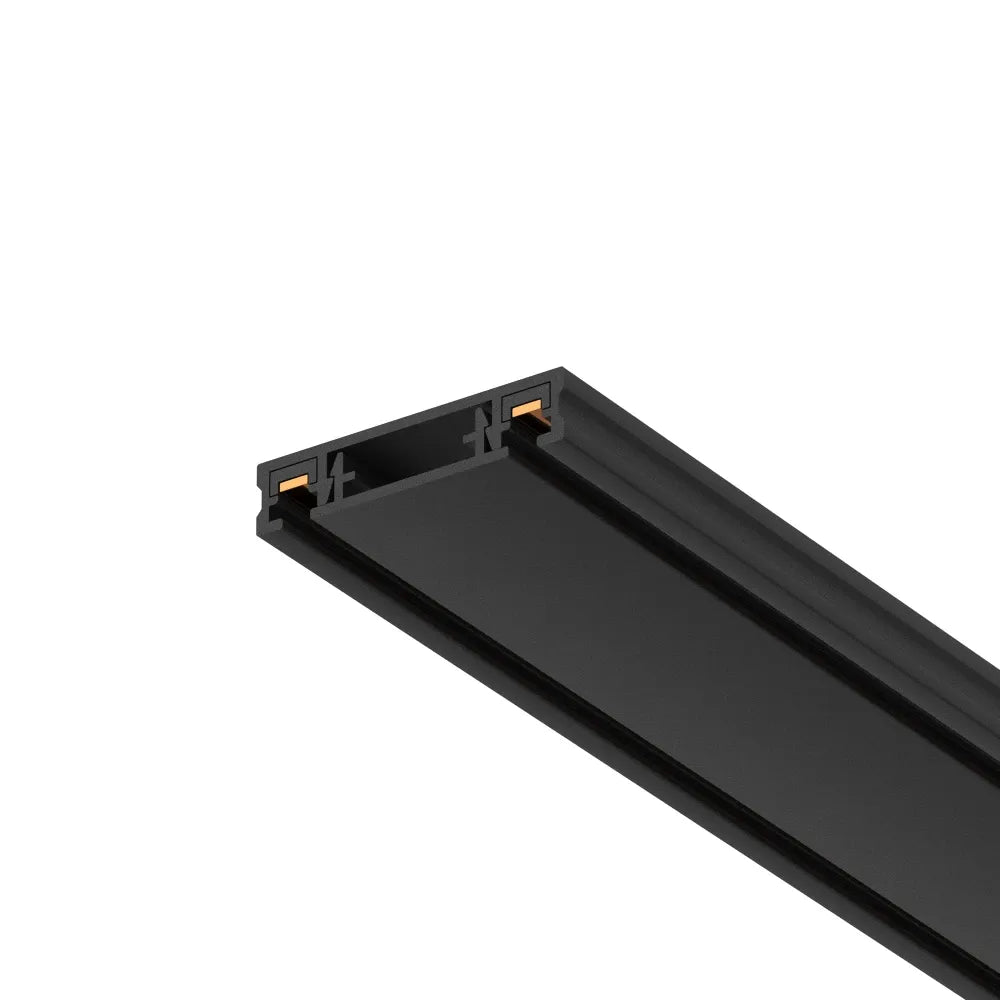 Sina Radity 2m cu capete incluse din Aluminiu/Plastic Negru H0.55xL200cm Radity